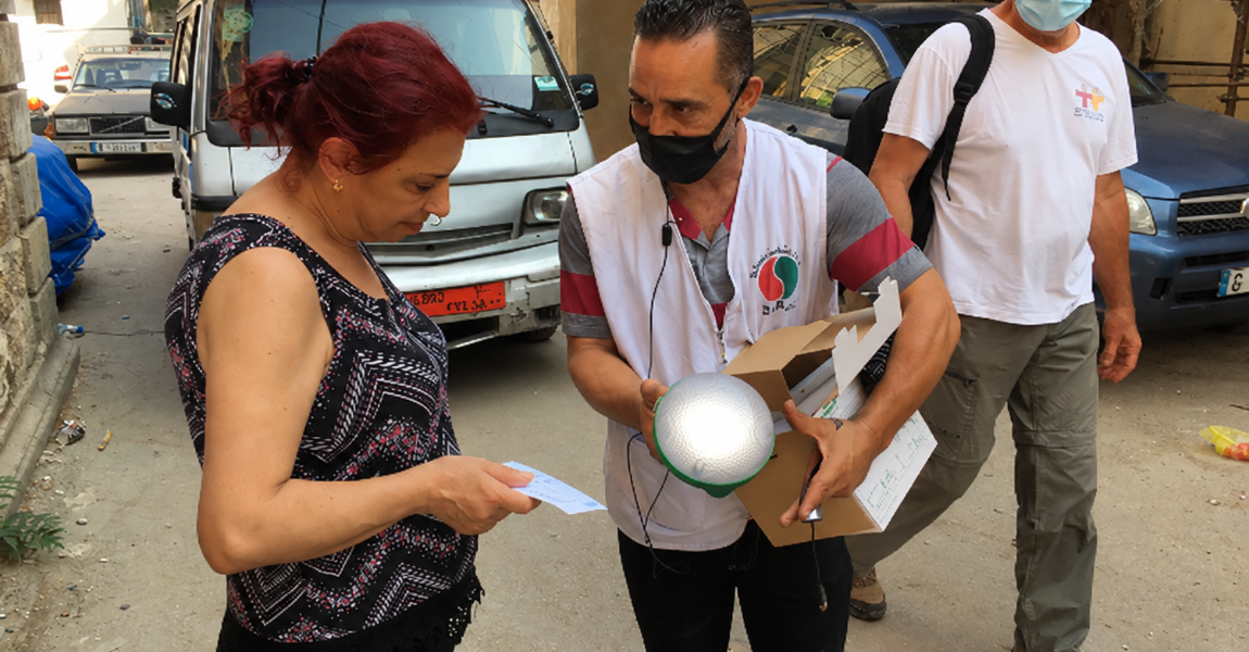 Electriciens sans frontières bringing sustainable solar lighting to communities in Lebanon