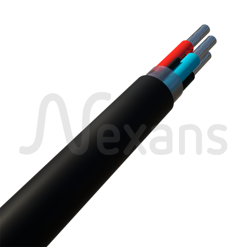 PVC covered XLPE-insulated Aluminium Cables - 4 conductors