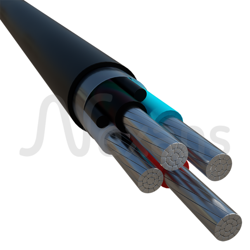 PVC covered XLPE-insulated Aluminium Cables - 4 conductors